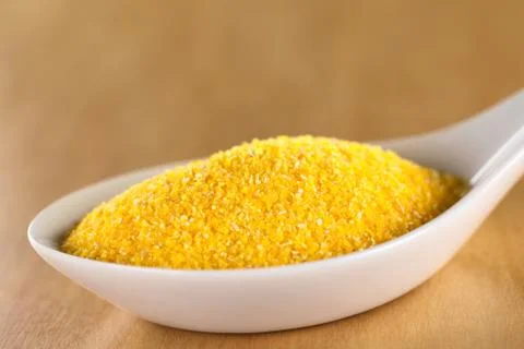 Raw ground corn Stock Photos