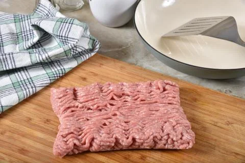 Raw Ground Turkey Stock Photos