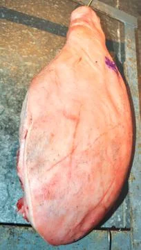 Raw ham Stock Photos