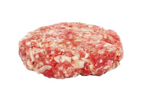 Raw hamburger Stock Photos