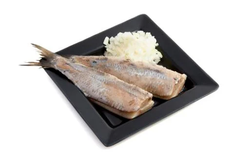 Raw herring Stock Photos
