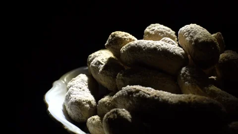 Raw Inshell Peanuts fried with salt.  Rotation. peanuts in shell. Stock Footage 102129722