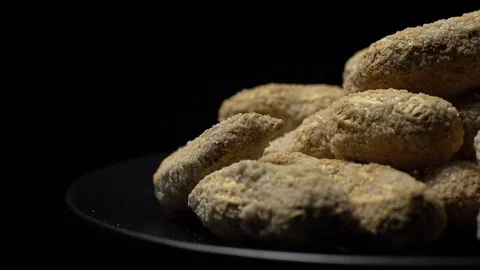 Raw Inshell Peanuts fried with salt.  Rotation. peanuts in shell. Stock Footage 102134968