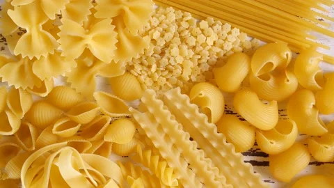 Raw italian pasta Stock Footage 189291311
