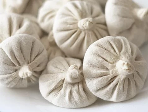 Raw khinkali Stock Photos