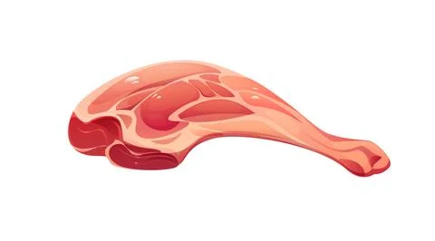 Raw lamb chop meat ingredient with muscle texture Stock-Illustration