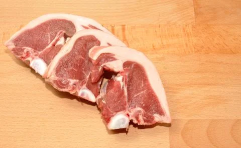 Raw Lamb Chops Stock Photos