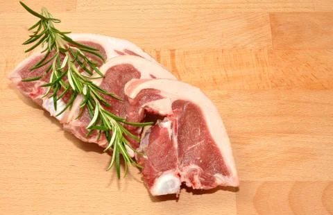 Raw Lamb Chops Stock Photos