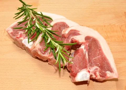 Raw Lamb Chops Stock Photos