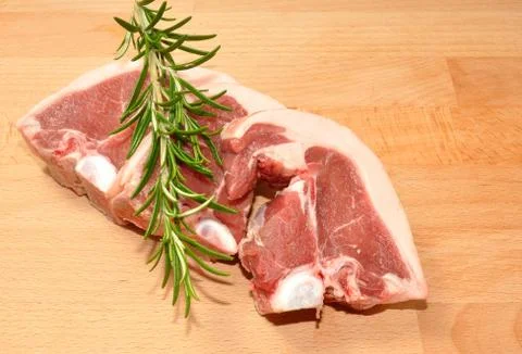 Raw Lamb Chops Stock Photos