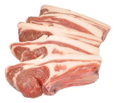 Raw Lamb Cutlets Stock Photos
