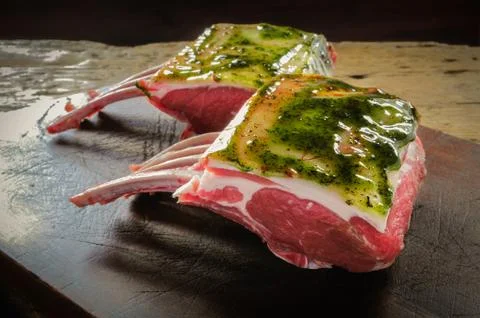 Raw lamb cuts Stock Photos