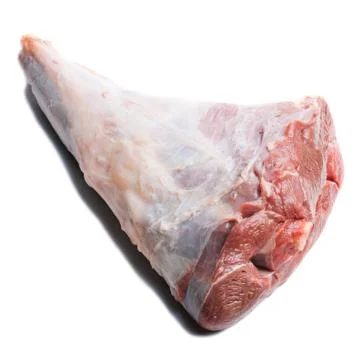 Raw lamb leg Stock Photos