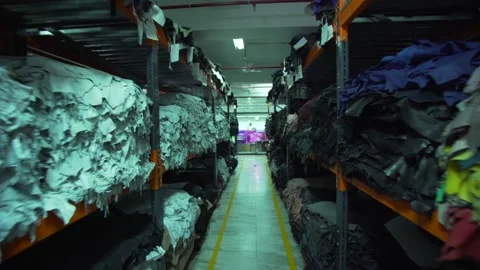 Raw leather in factory 動画素材 202462094