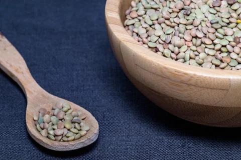 Raw lentil Stock Photos