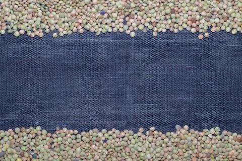 Raw lentil Foto stock