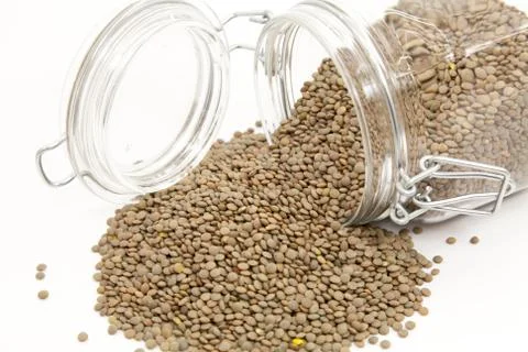 Raw lentils Stock Photos