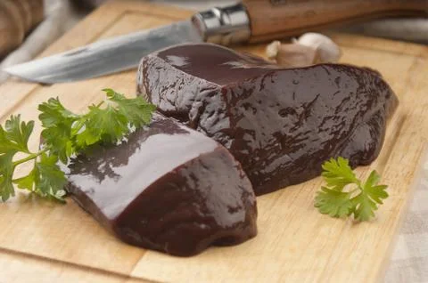 Raw liver Stock Photos
