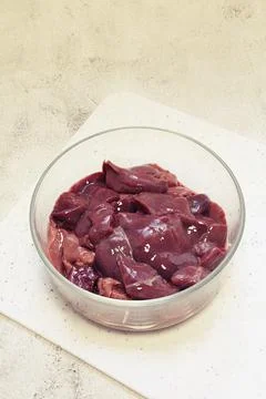 Raw liver Stock Photos