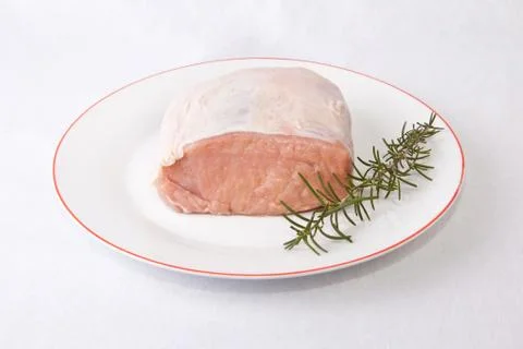 Raw loin of pork Stock Photos