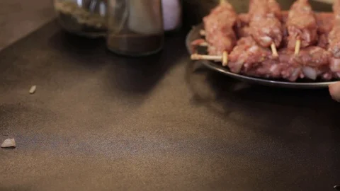 Raw lule kebabs Stock Footage 103984914