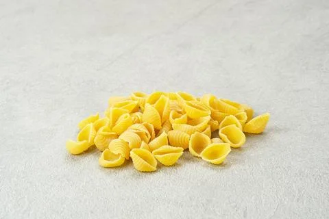 Raw Macaroni pasta Stock Photos