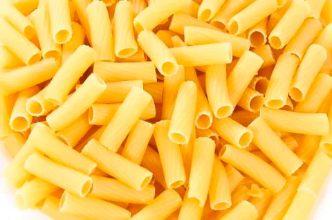 Raw macaroni Stock Photos