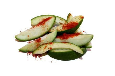 Raw mangoes Stock Photos