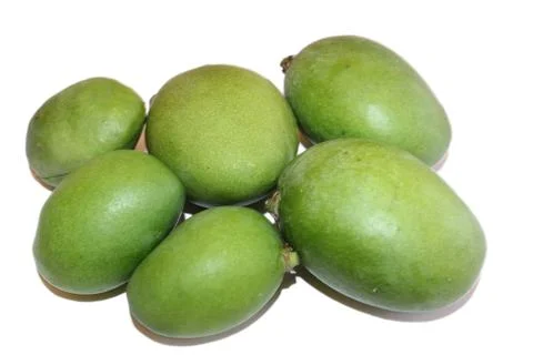 Raw mangoes Stock-Fotos