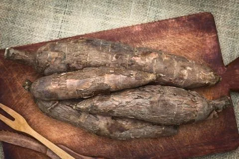 Raw Manioc Stock Photos