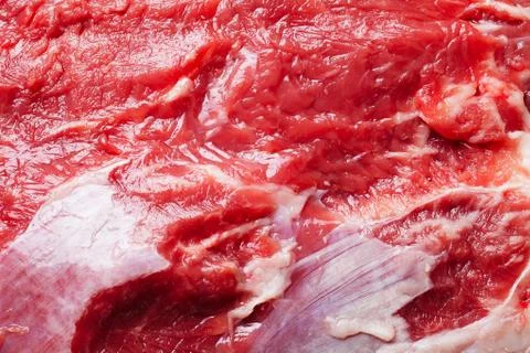 Raw marbled beef, close-up, background, texture Stock Photos
