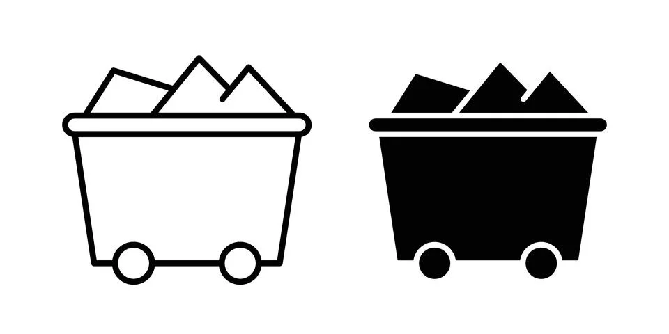 Raw material icon design. Simple Vector illustrations.. Illustrazione stock