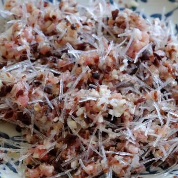 Raw material for spring rolls Stock Photos