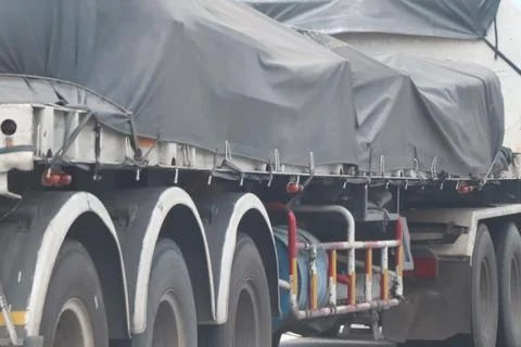 Raw material trucks Stock Photos