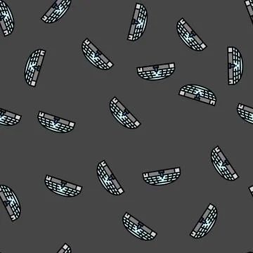 Raw materials storage cement production vector seamless pattern Stock Illustration