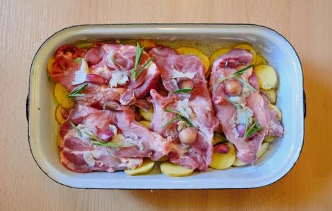 Raw meal Stockfoto's