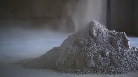 Raw meal poured on floor Stock Footage 56821859