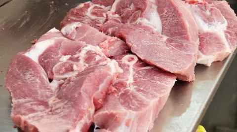 Raw meat 4 Stock Footage 2346915