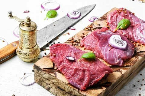 Raw meat beef steak Stock Photos