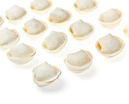 Raw meat dumplings Stock Photos