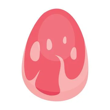 Raw meat icon in flat style Stock Illustration