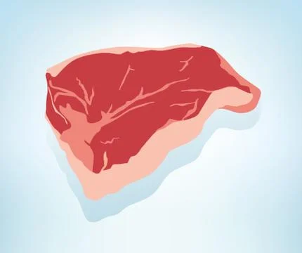 Raw meat illustration Stock Illustration