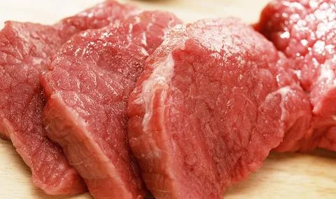 Raw meat isolated Stock Photos