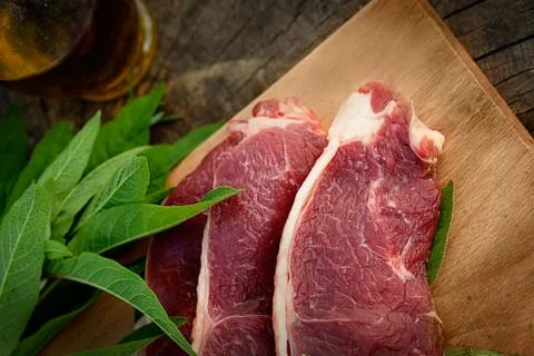 Raw meat Stock Photos