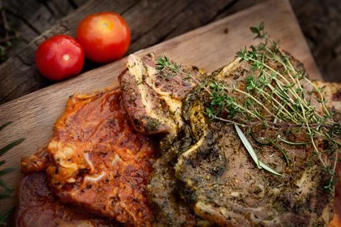 Raw meat Stock Photos