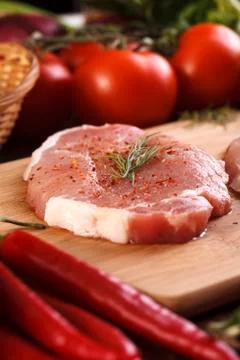 Raw meat Stock Photos