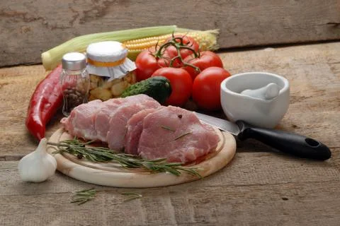 Raw meat Stock Photos