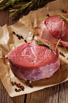 Raw meat Stock Photos