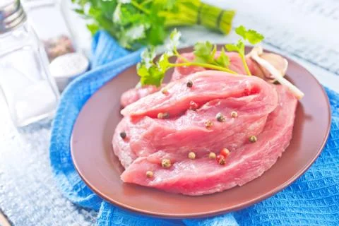 Raw meat Stock Photos