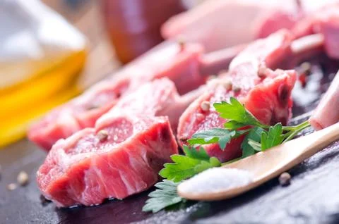 Raw meat Stock Photos